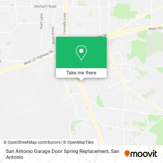 San Antonio Garage Door Spring Replacement map