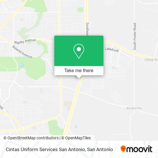 Cintas Uniform Services San Antonio map