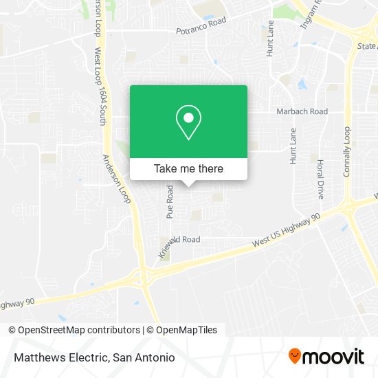 Matthews Electric map