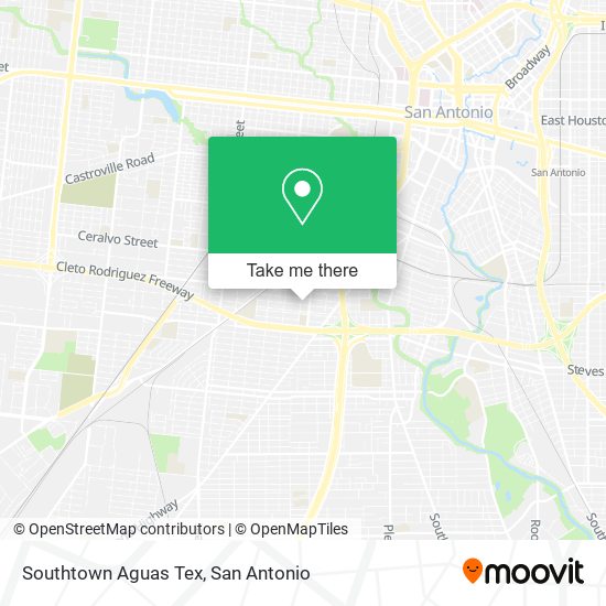 Southtown Aguas Tex map