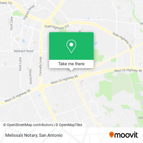 Melissa's Notary map