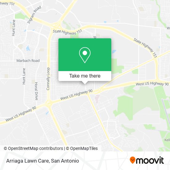 Arriaga Lawn Care map
