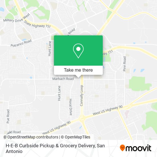 H-E-B Curbside Pickup & Grocery Delivery map