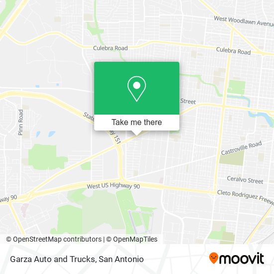 Garza Auto and Trucks map