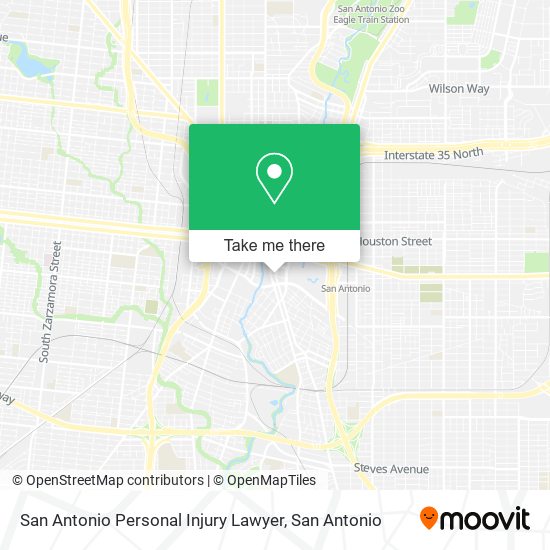 Mapa de San Antonio Personal Injury Lawyer