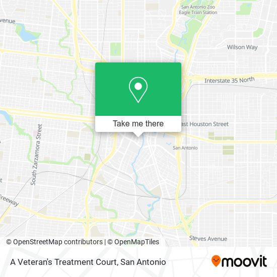 A Veteran's Treatment Court map