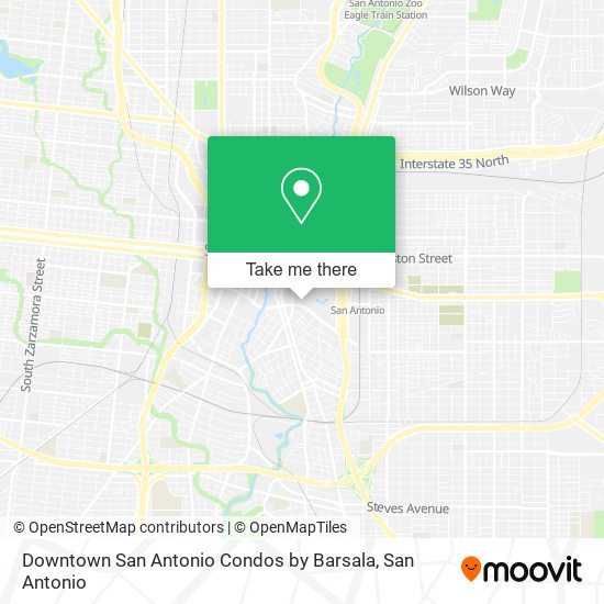 Downtown San Antonio Condos by Barsala map