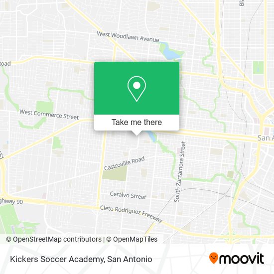 Mapa de Kickers Soccer Academy