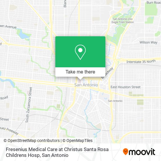 Mapa de Fresenius Medical Care at Christus Santa Rosa Childrens Hosp