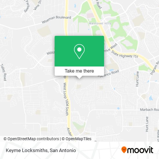 Keyme Locksmiths map