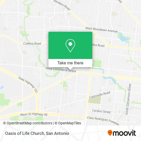 Oasis of Life Church map