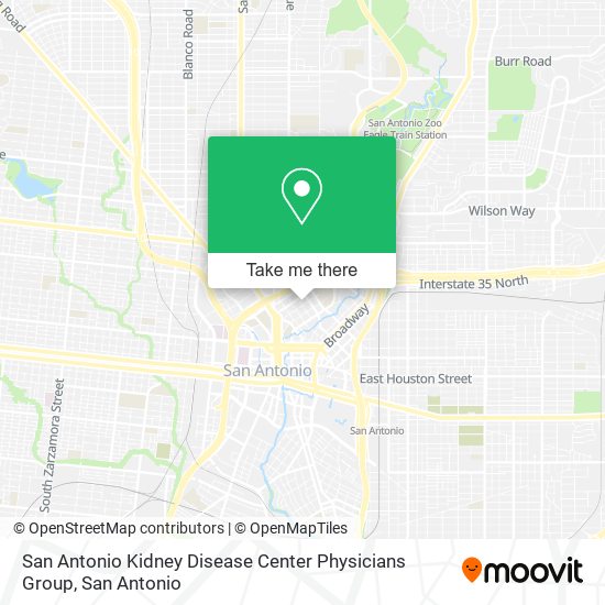 Mapa de San Antonio Kidney Disease Center Physicians Group