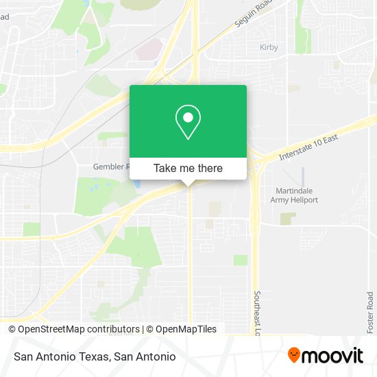 Mapa de San Antonio Texas