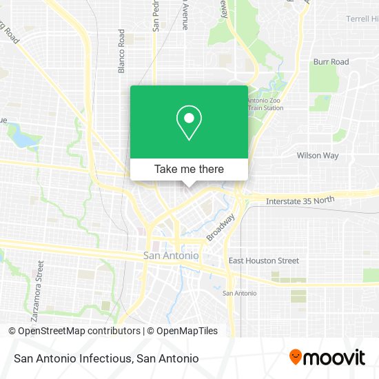 Mapa de San Antonio Infectious