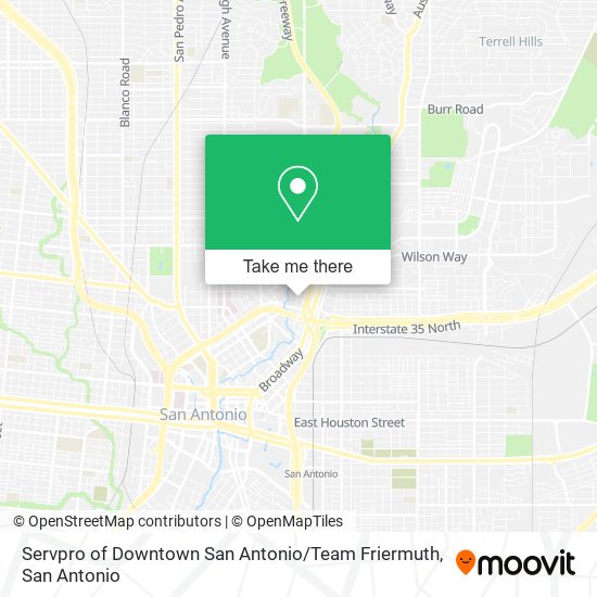 Servpro of Downtown San Antonio / Team Friermuth map