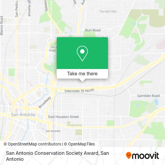 Mapa de San Antonio Conservation Society Award