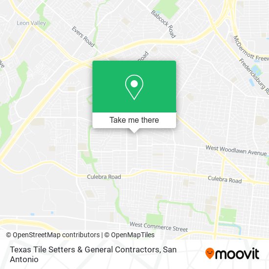 Texas Tile Setters & General Contractors map