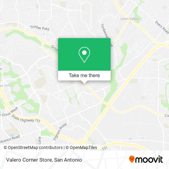 Valero Corner Store map