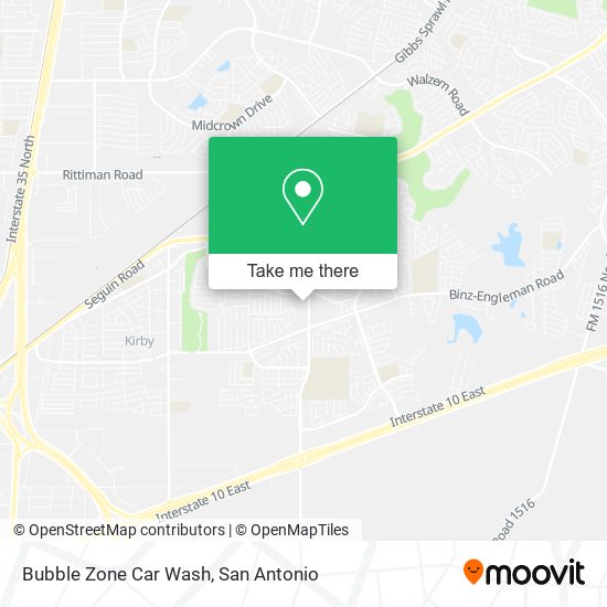 Bubble Zone Car Wash map