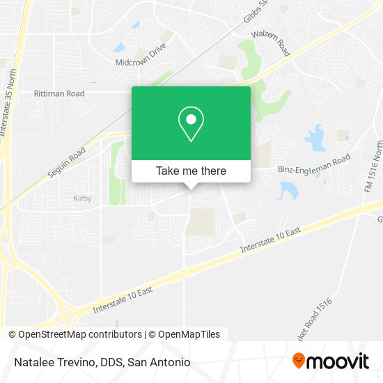 Mapa de Natalee Trevino, DDS