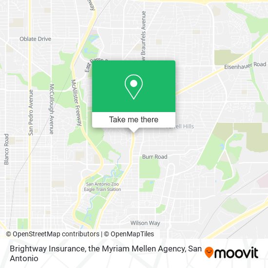 Brightway Insurance, the Myriam Mellen Agency map