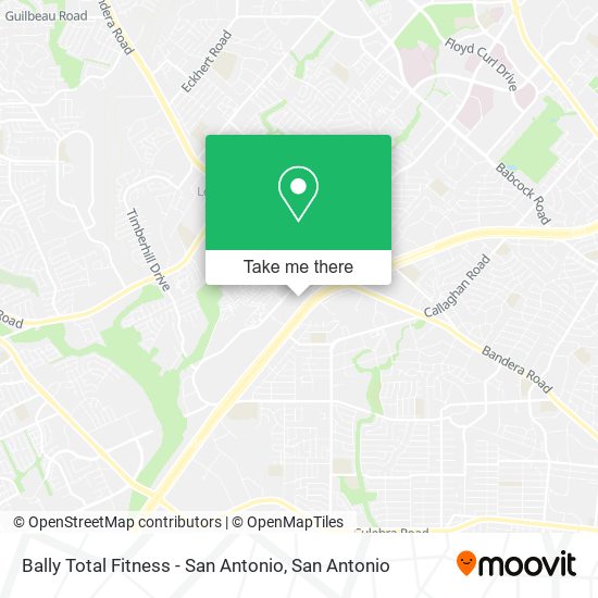 Mapa de Bally Total Fitness - San Antonio