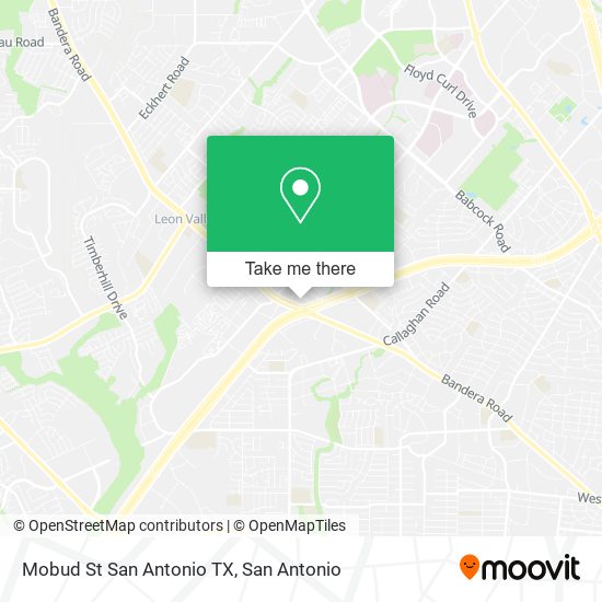 Mobud St San Antonio TX map