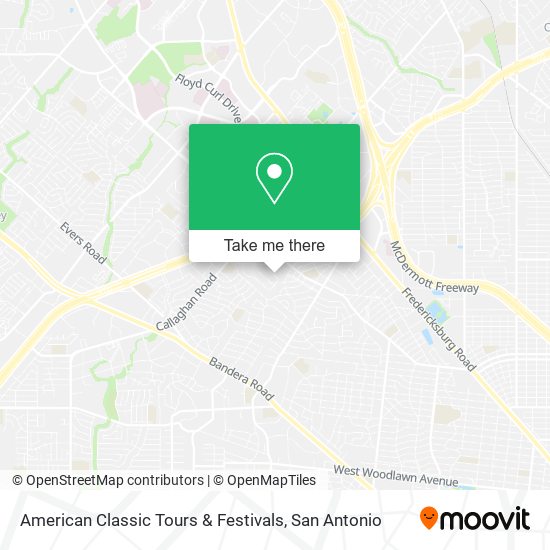 American Classic Tours & Festivals map