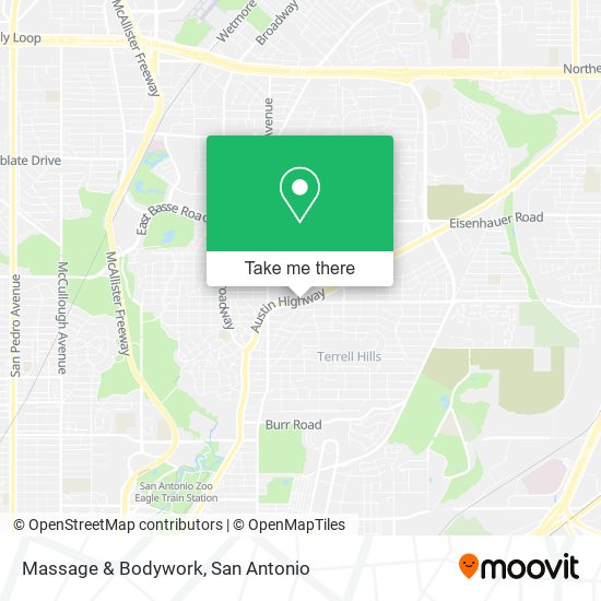 Massage & Bodywork map