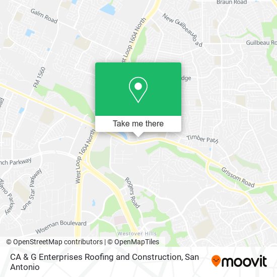 Mapa de CA & G Enterprises Roofing and Construction