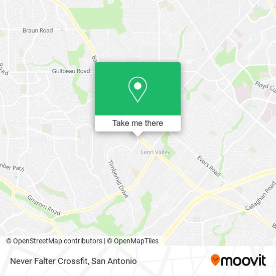 Mapa de Never Falter Crossfit