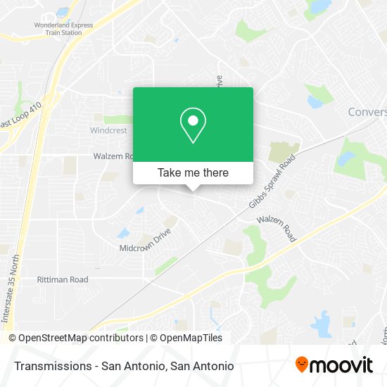Transmissions - San Antonio map