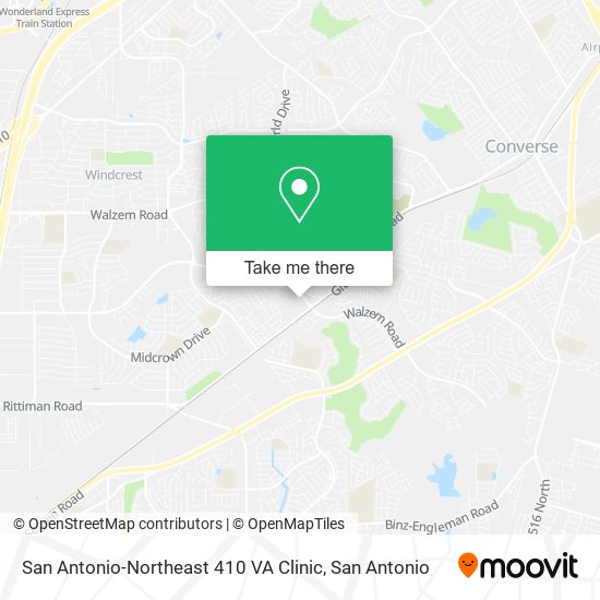 San Antonio-Northeast 410 VA Clinic map