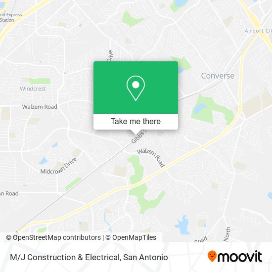 M/J Construction & Electrical map