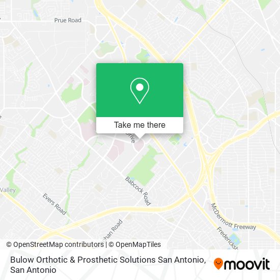 Mapa de Bulow Orthotic & Prosthetic Solutions San Antonio