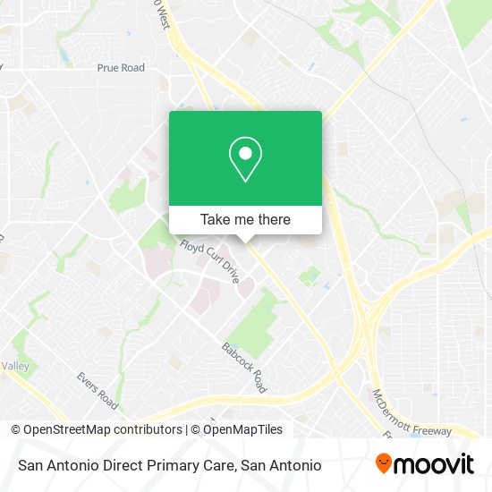 San Antonio Direct Primary Care map