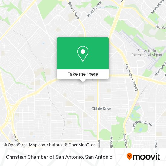 Mapa de Christian Chamber of San Antonio