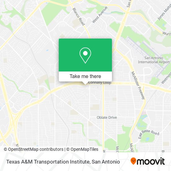 Mapa de Texas A&M Transportation Institute