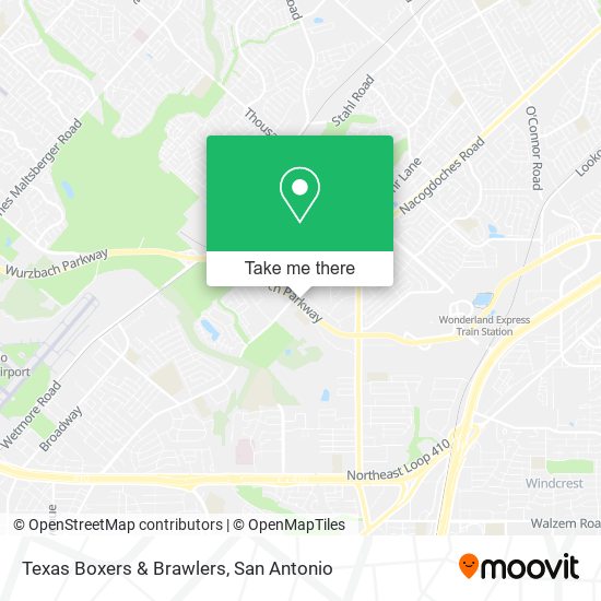 Texas Boxers & Brawlers map