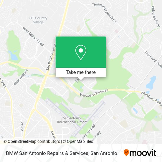 BMW San Antonio Repairs & Services map