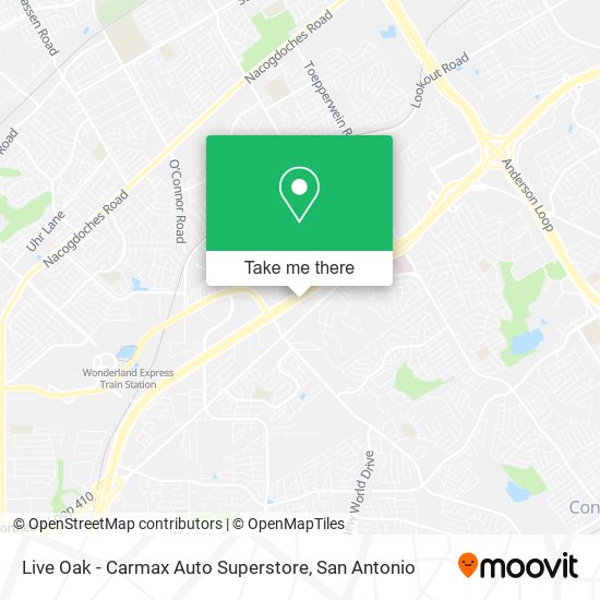 Mapa de Live Oak - Carmax Auto Superstore