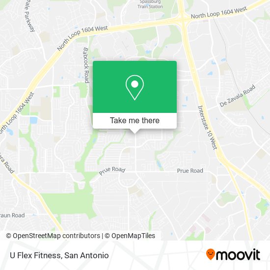 U Flex Fitness map