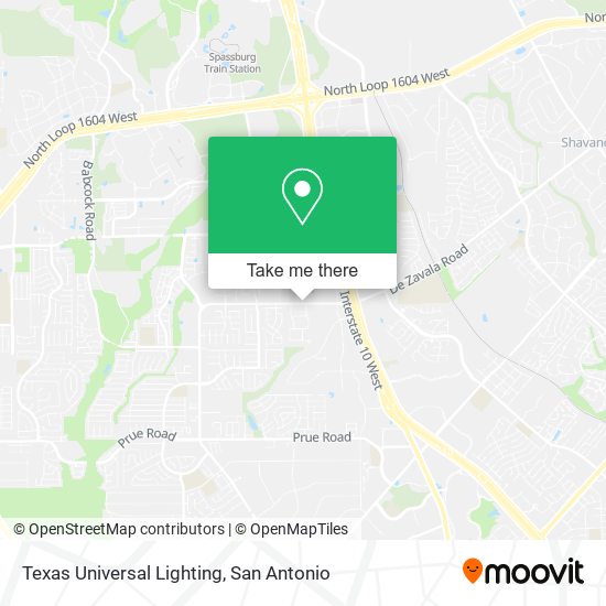 Mapa de Texas Universal Lighting