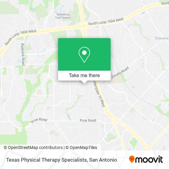 Texas Physical Therapy Specialists map