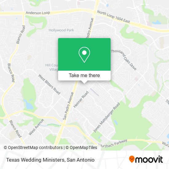 Texas Wedding Ministers map