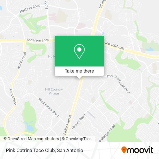 Pink Catrina Taco Club map