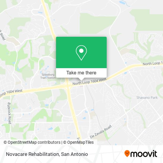 Novacare Rehabilitation map