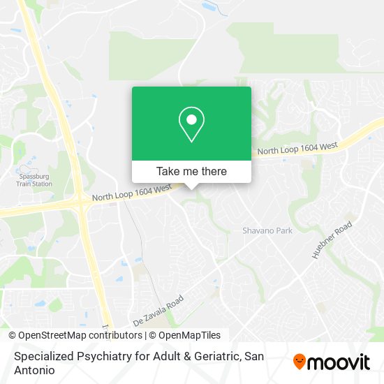Mapa de Specialized Psychiatry for Adult & Geriatric