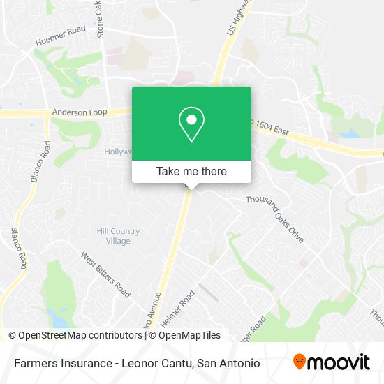 Farmers Insurance - Leonor Cantu map