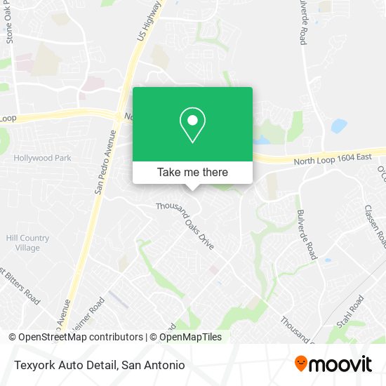 Texyork Auto Detail map